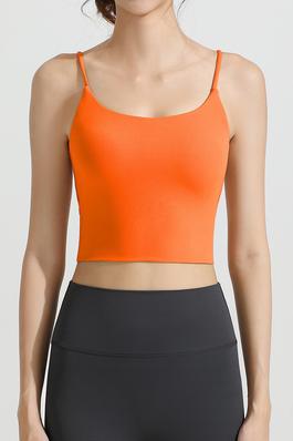 One-piece knotted cut-out yoga sports bras