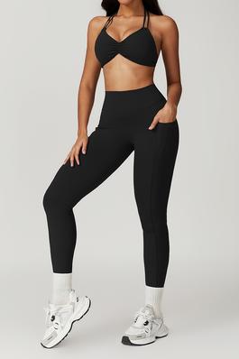 Halterneck skinny bra & Yoga leggings sport sets
