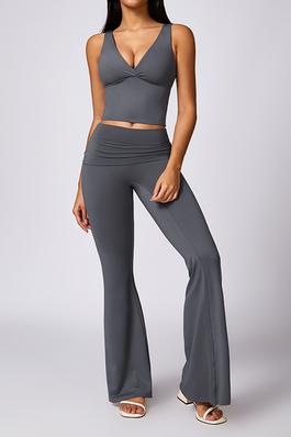 Quick-drying tank top & fitness casual pant sets