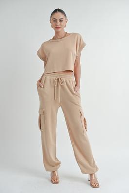 Ease and Style Ensemble Crop Top and Jogger Duo