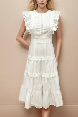 Crochet Elegance Maxi Dress