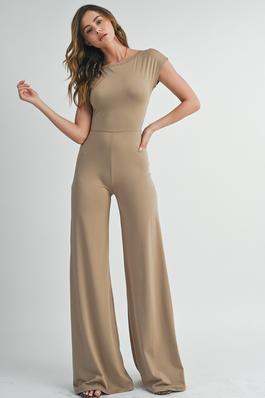 Relaxed Elegance Open Back Jumpsuit