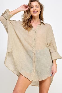 SOFT WOVEN LOOSE FIT SHIRTS 