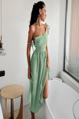 Hollow Out Design Sense Sleeveless Slim Fit Cami Dress