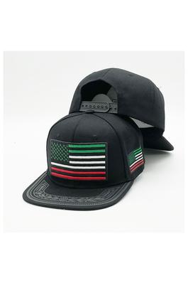 MEXICAN AMERICAN FLAG EMBROIDERY SNAPBACK CAP