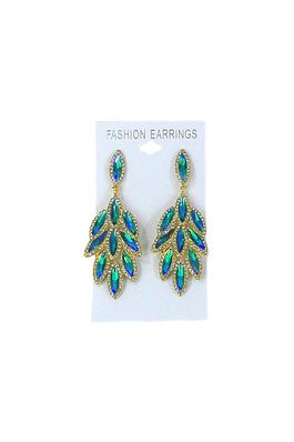 MARQUISE CRYSTAL DROP BRIDAL EARRING 4312-12 12PC