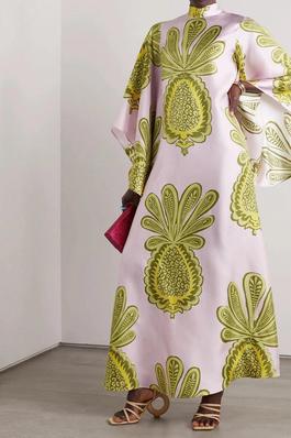 Paisley Print Elegant Maxi Dress