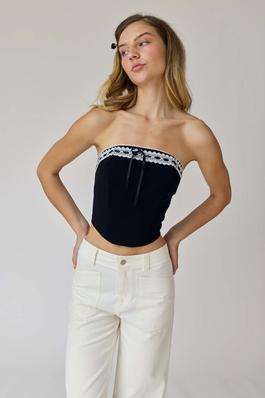 Ava Strapless Bustier Top