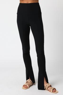 Front Sleeve Flare Fit High Waisted Yoga Pants
