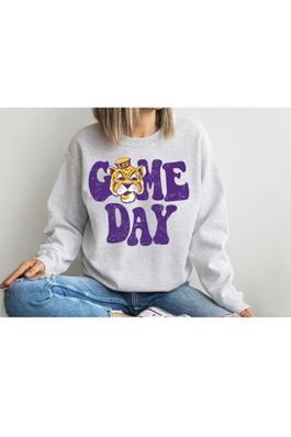 game day LSU crewneck sweatshirt