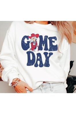 game day rebels graphic sweatshirt