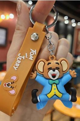 Cute Cartoon Animal Shaped Plush Keychain