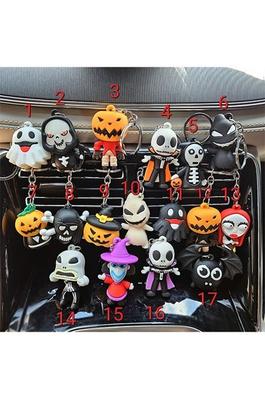 Cute Cartoon Silicone Funny Halloween Keychain