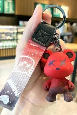 Creative Cute Simple Star Bear Keychain Pendant