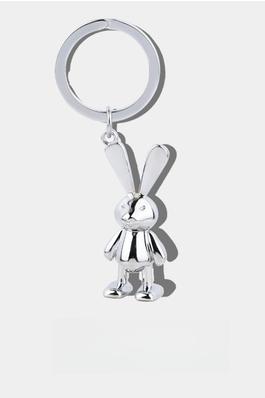 Cute And Delicate Metal Rabbit Pendant Keychain