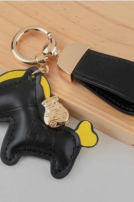 Leather Cute Pony Shaped Keychain Pendant