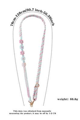 Adjustable Long Colorful Hand-Woven Daisy Mobile Phone Lanyard