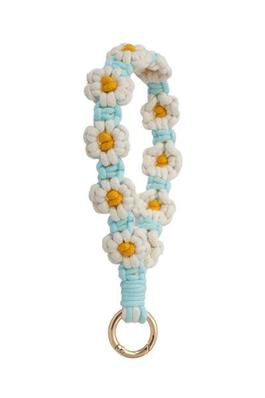 Daisy Spring Wristband Handmade Knit