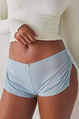 Solid Low Waist Hot Shorts