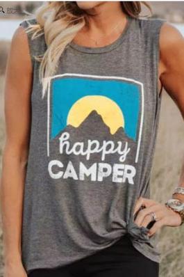 Happy Camper O-Neck Tank