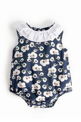 Floral Sleeveless Baby Romper