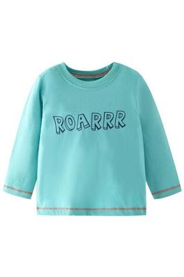 Solid Color Letter Print Long Sleeve T-Shir