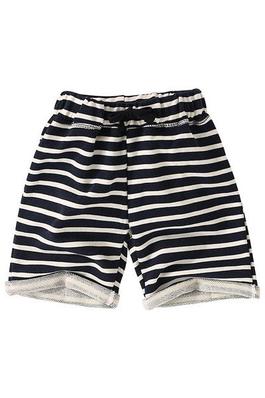 Striped Elastic Waist Stylish Kids Shorts