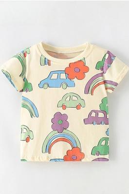 Printed Round Neck T-Shirt For Children