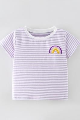 Versatile And Stylish Striped T-Shirt For Girls