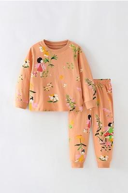 Set Of Long-Sleeved Top And Pants For Girls