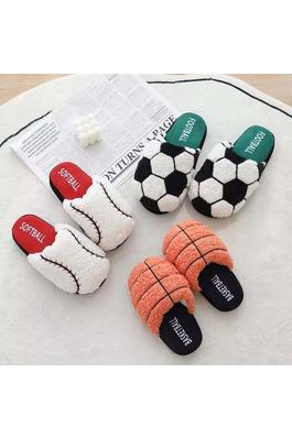Sports Themed Fuzzy Slippers