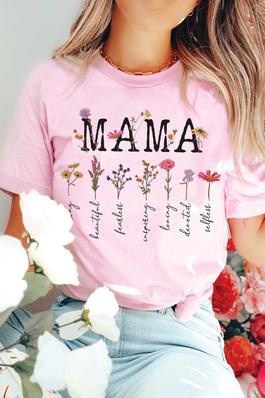 PLUS SIZE - FLORAL MAMA Graphic Tee