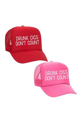 Drunks Cigs Dont Count - Trucker Hat 