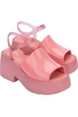 Solid Color Open Toe Wedge Sandals