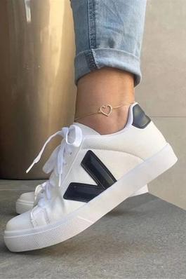 Color Block Lace up Sneakers