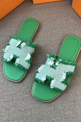 H Band Furry Sandals