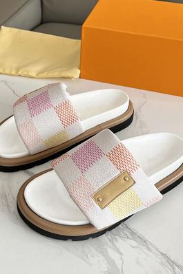 Color Block Slip on Sandals