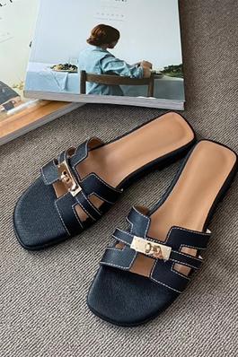 Buckle Hollow-out Sandals