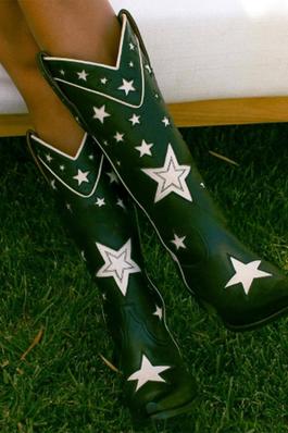 Star Print Boots