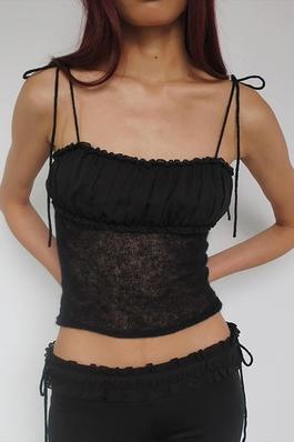 Sheer Knit Camisole Top