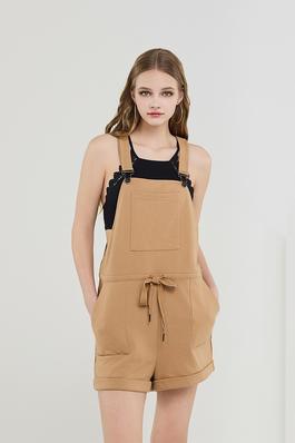 Summer Casual Pocketed Overall Rompers