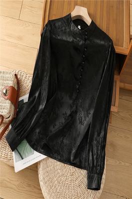 Long-Sleeved Chinese-Style Blouse With Horse-Face Skirt