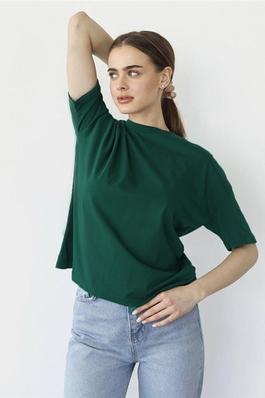 Solid Color Crewneck Short Sleeve Casual Loose Soft Cotton T-Shirts