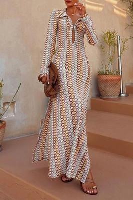 Crochet Cutout Maxi Dress