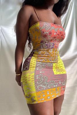 Paisley Print Cami Dress