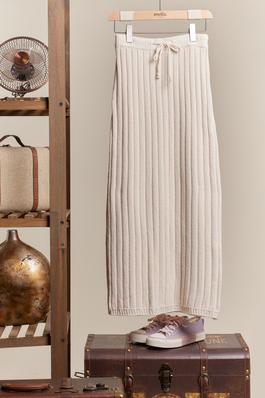 Solid Knit Maxi Skirt