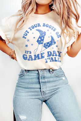 It's Game Day Boots Comfort Colors Tee