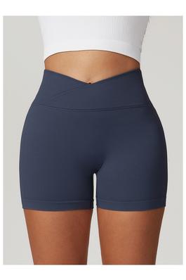 Mirabelle Crossover High Waist Knitted Active Short