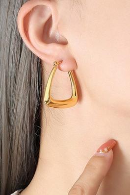 Simple U-shaped Titanium Steel Earrings