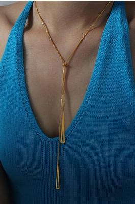 Hollow Triangle Pendant Necklace